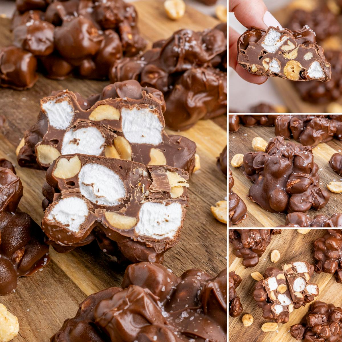 Rocky road candy.