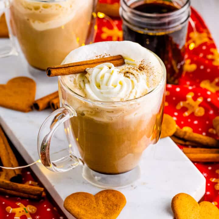 Gingerbread latte recipe.