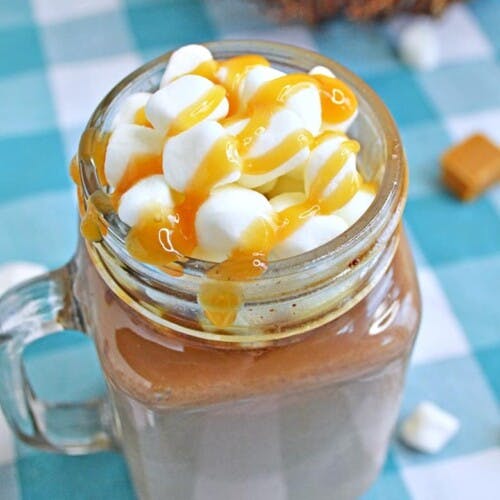 Salted caramel hot chocolate.