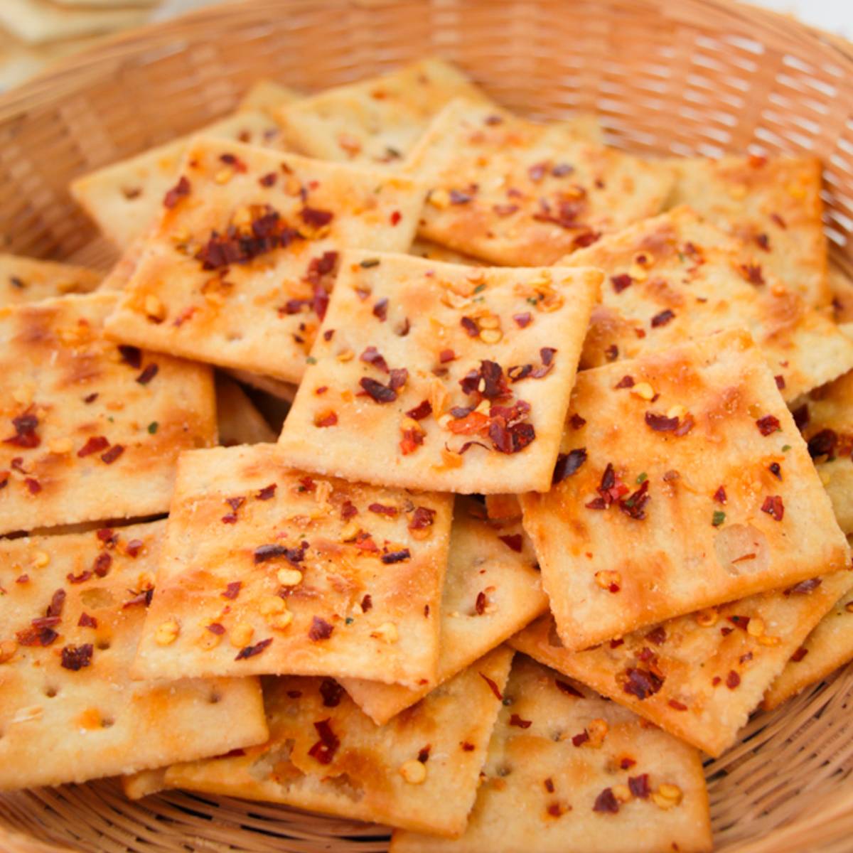 Seasoned saltine crackers.