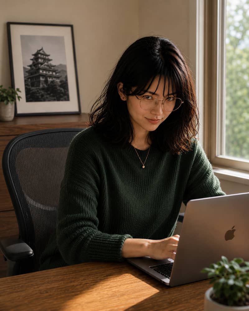 Photo of Seloria working.