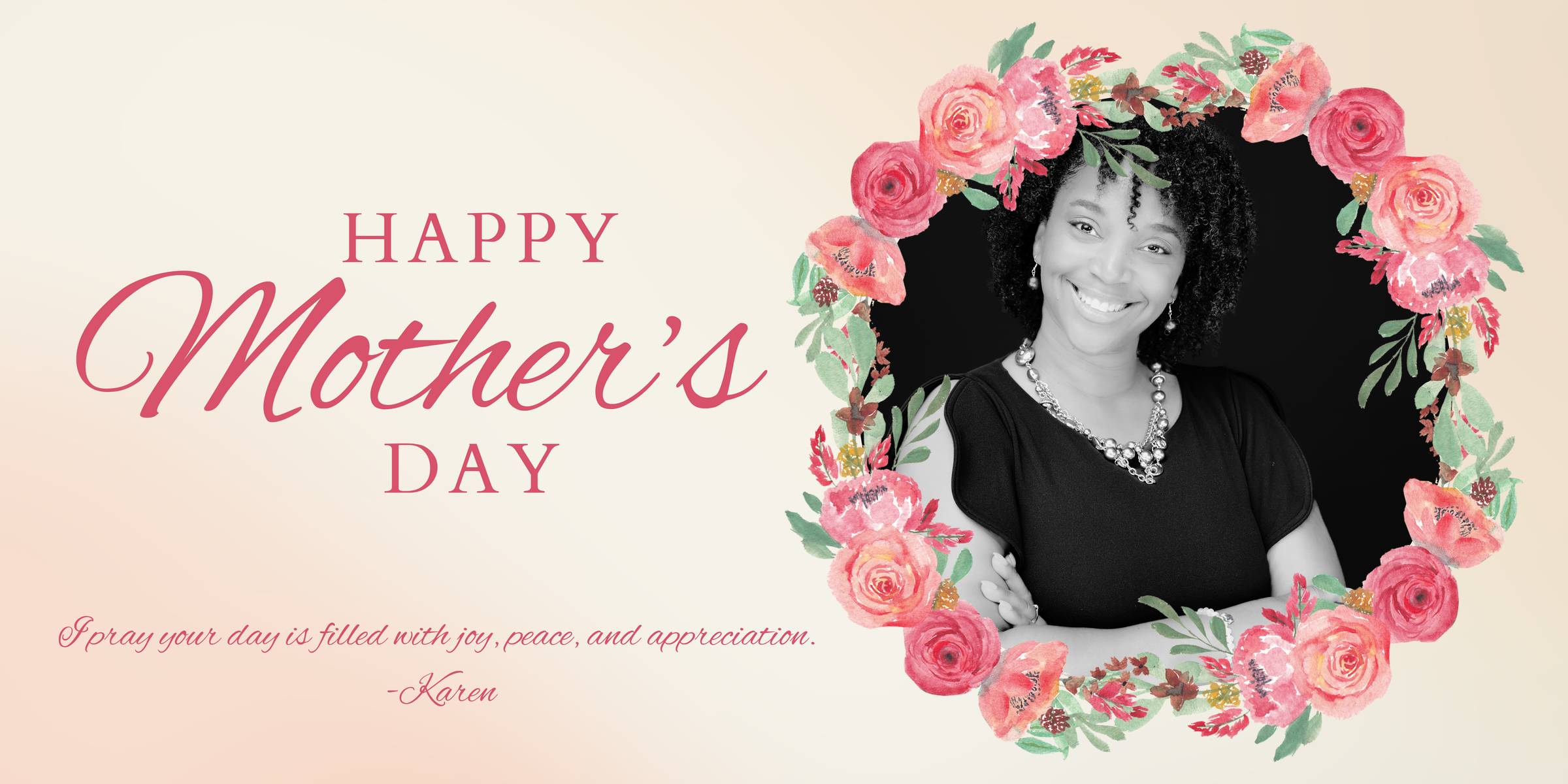 Banner that says Happy Mother's Day