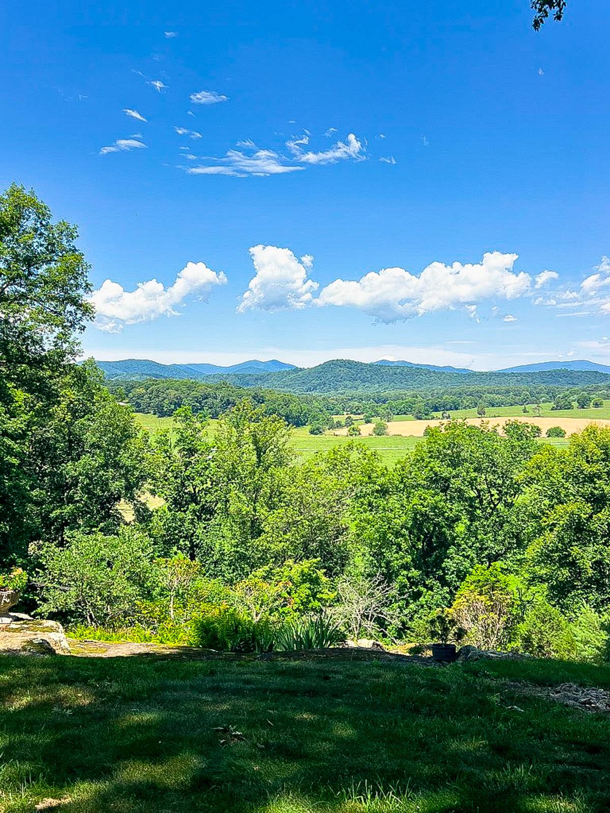 Valley in the blue ridge mountains.