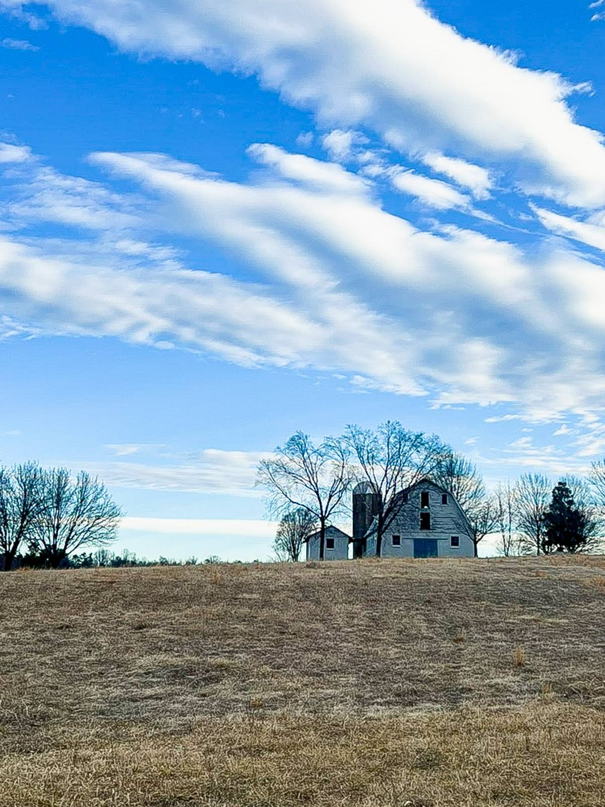 Barn on a hill