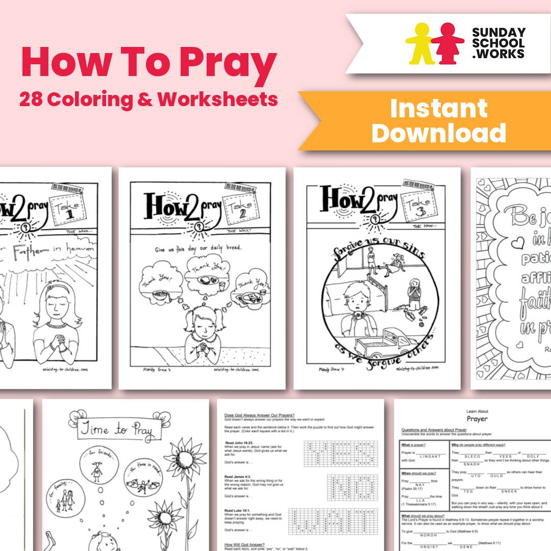 sunday school worksheets