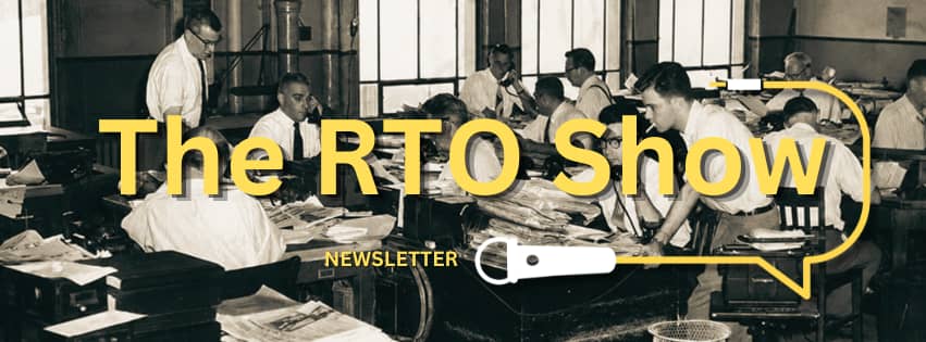 The RTO Show sign as header on the page