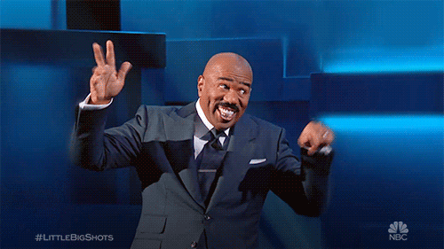 steve harvey goodbye gif