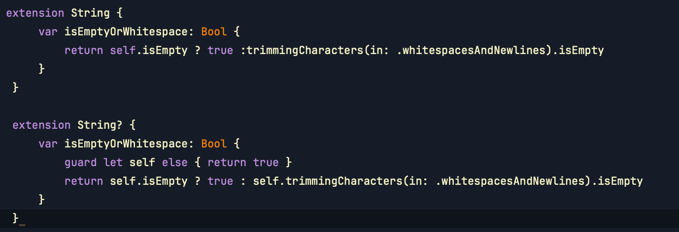 How to check if a string is a full of spaces ?