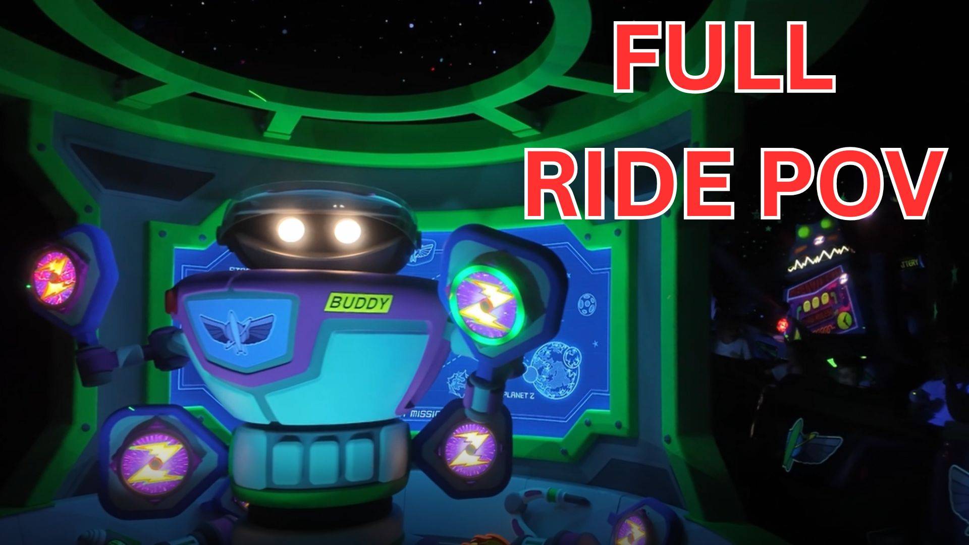buzz lightyear's space ranger spin full ride pov