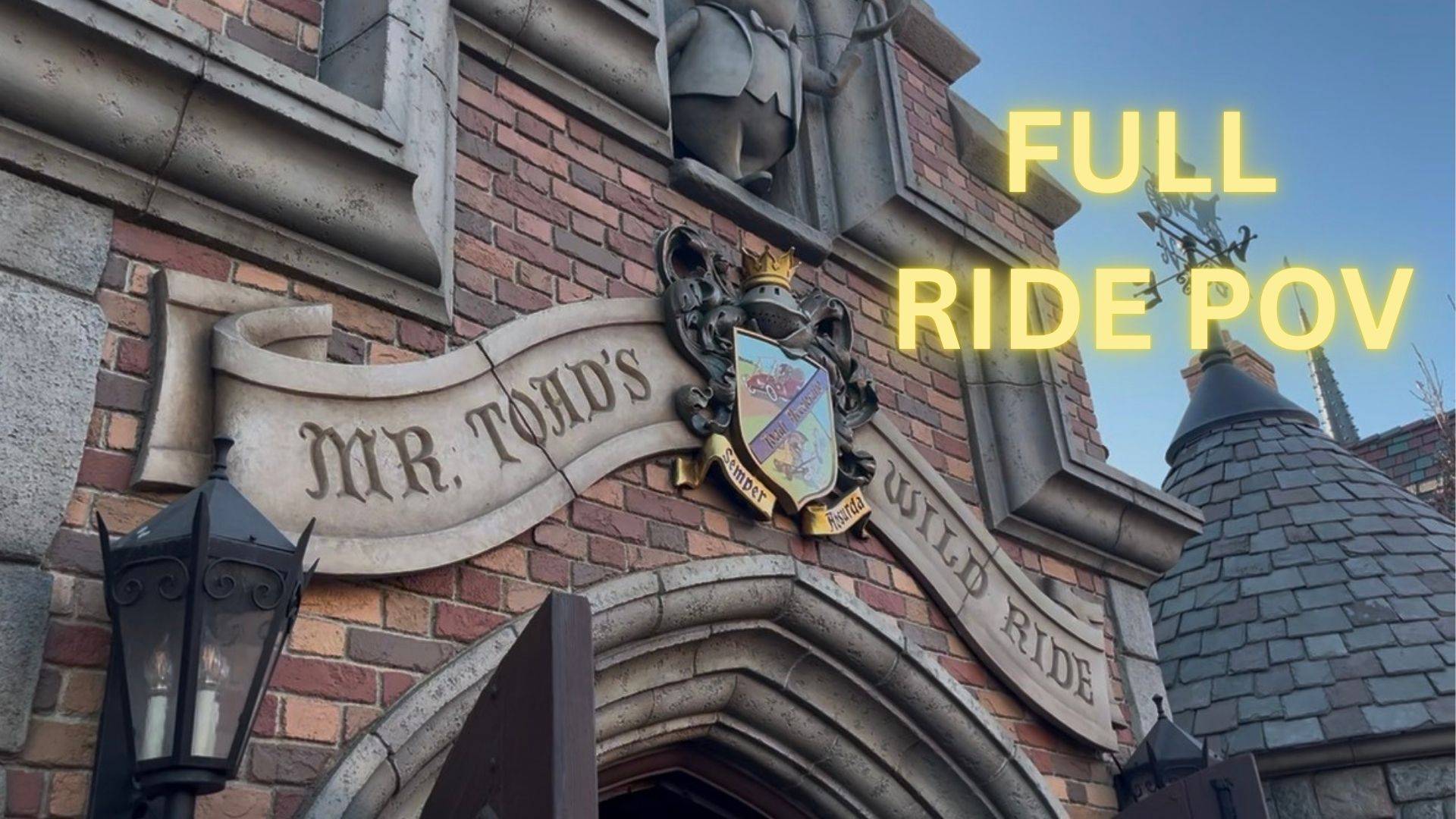 full ride pov of mr toad's wild ride at disneyland