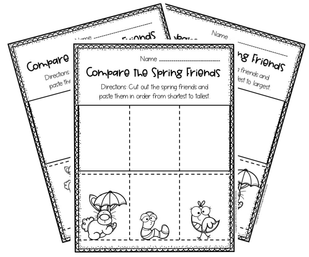 Free Printable Measuring Spring Preschool Worksheets The, 48 OFF
