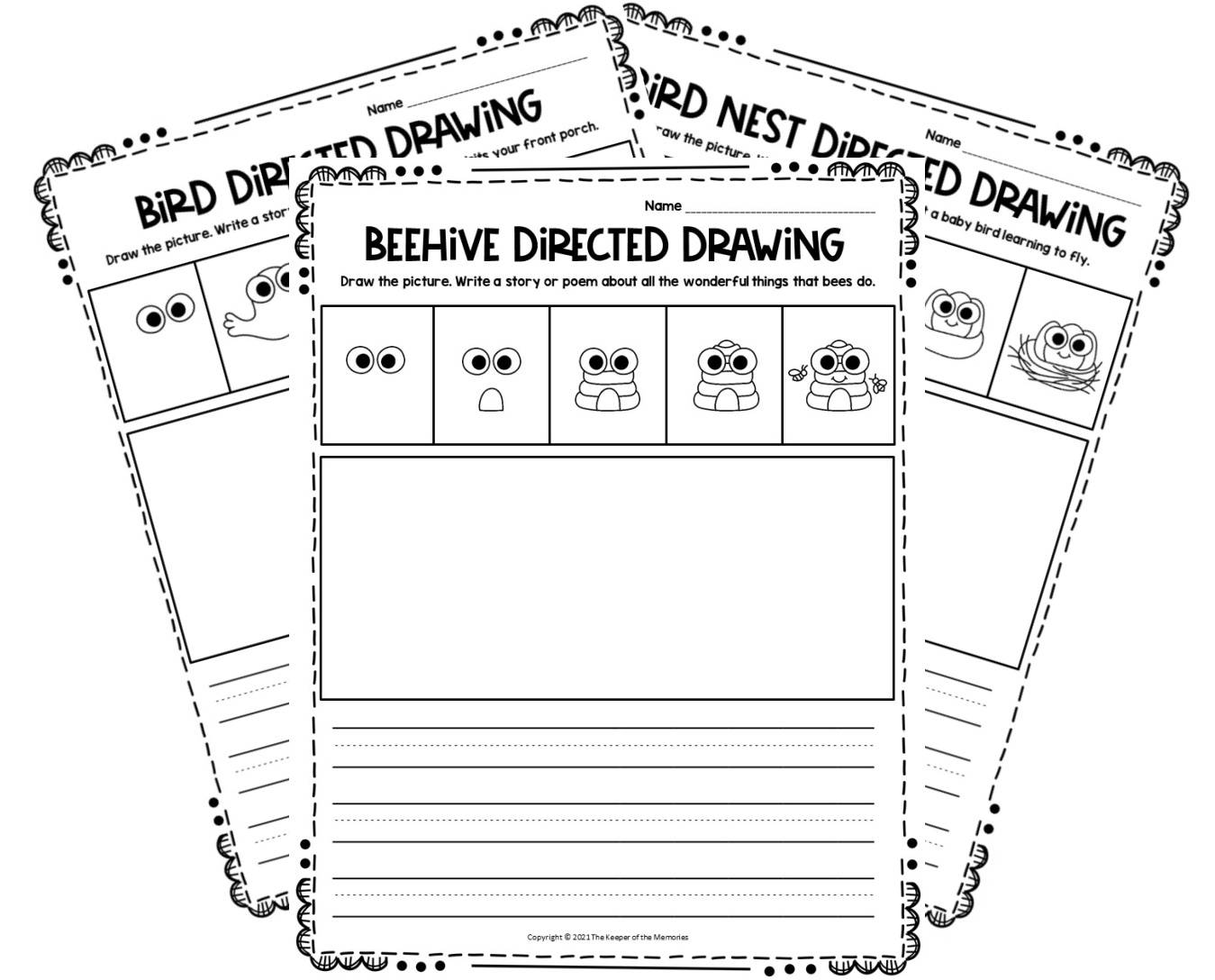 Free Printable Spring Directed Drawing - The Keeper of the Memories