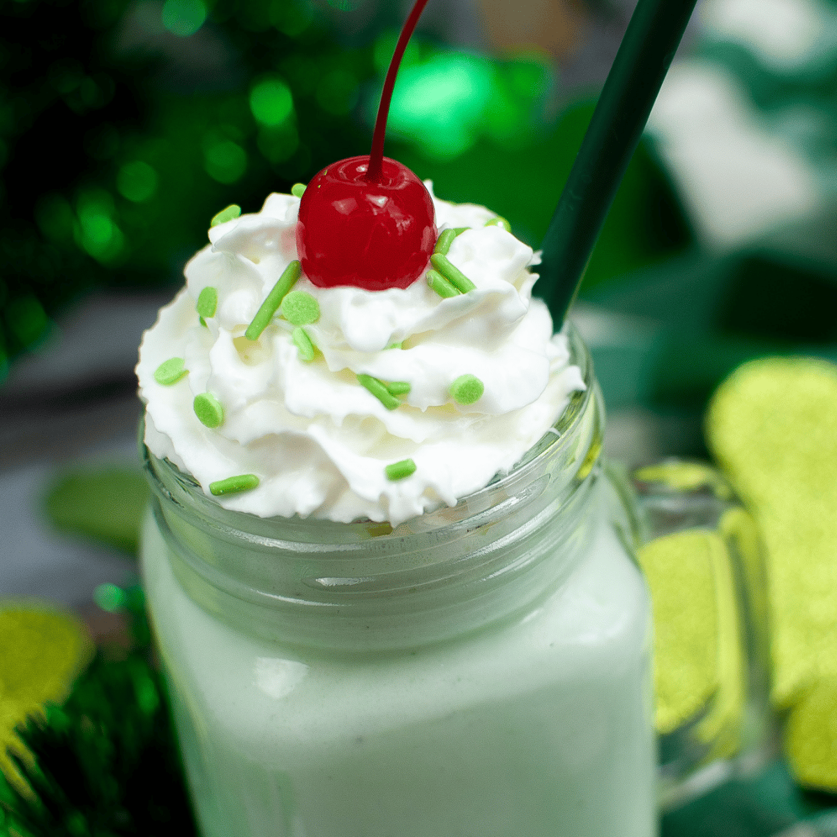 homemade Shamrock shake