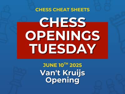 Chess Openings Tuesday - The Van't Kruijs Opening