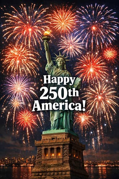 Happy Birthday America 250 Years Strong