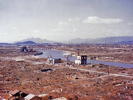 General view of Hiroshima, Japan as seen from the vicinity of 'zero’ – Army Air Force Archive
