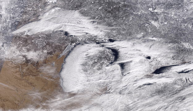 The Frozen Great Lakes, January 2025 – Earth Observation Image via Maxar WorldView Legion Satellite