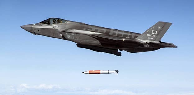 F-35 Lightning testing B61-12 tactical nuclear gravity bomb (Los Alamos National Laboratory)