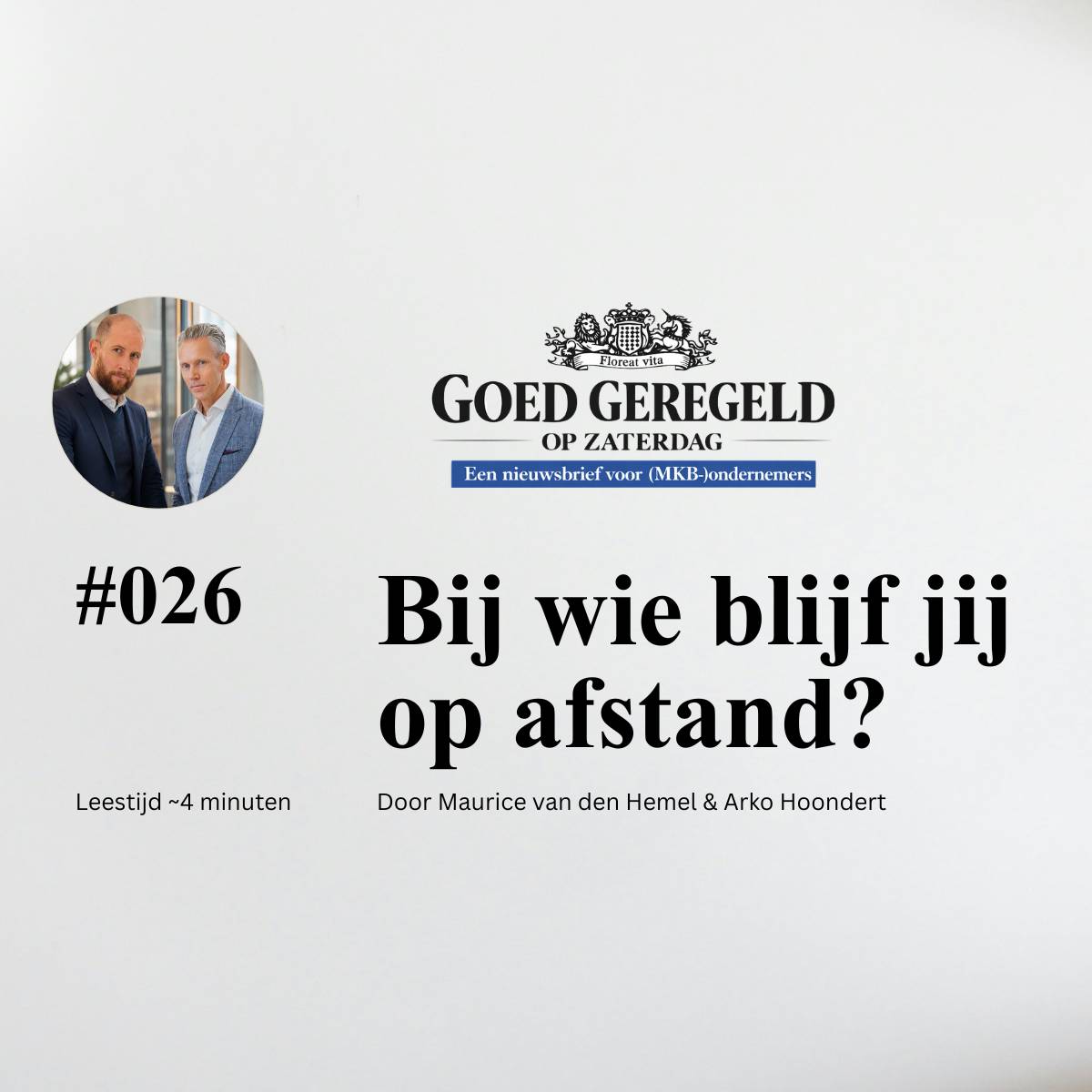 Bij wie blijf jij op afstand?