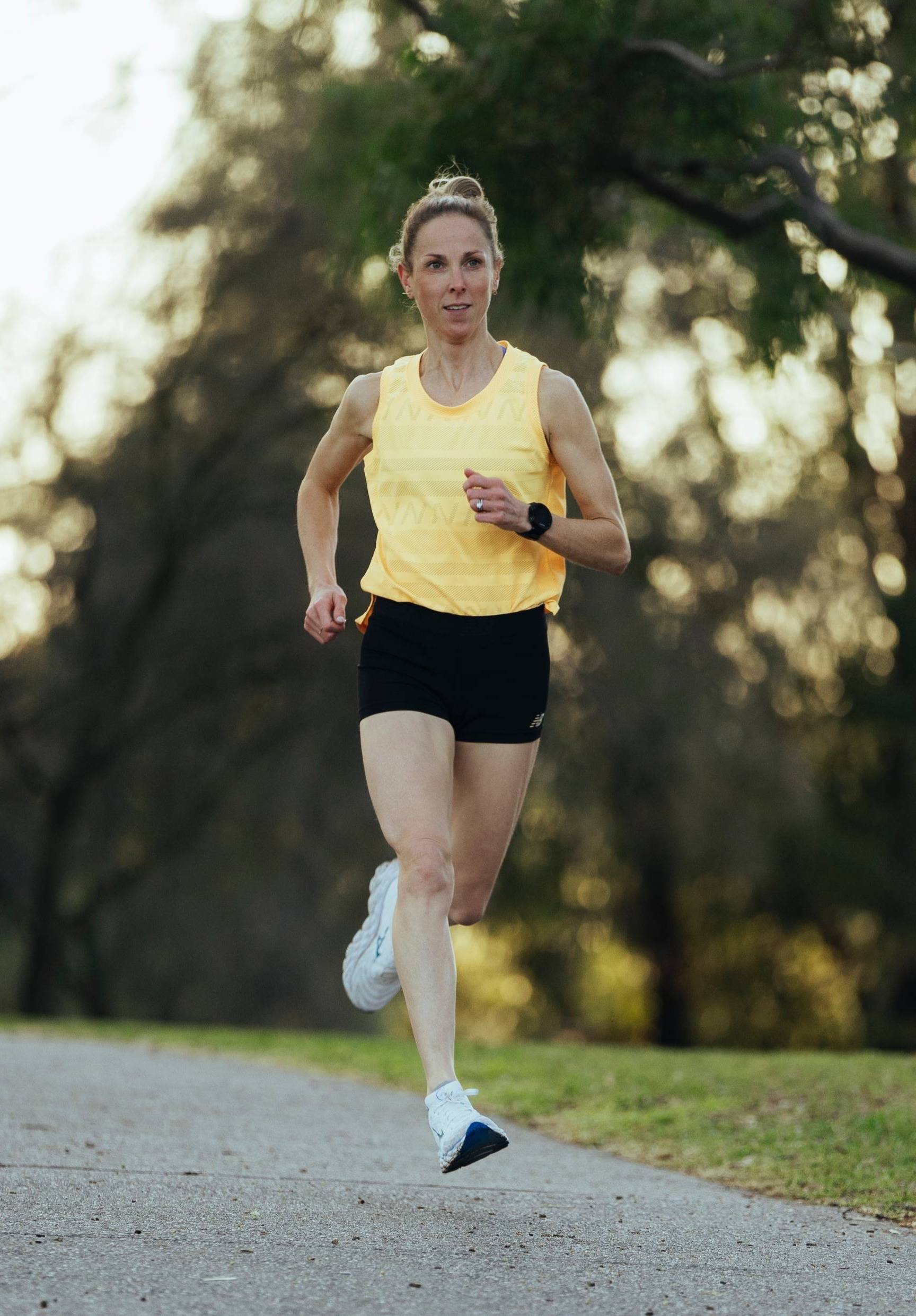 Sophie running outdoors