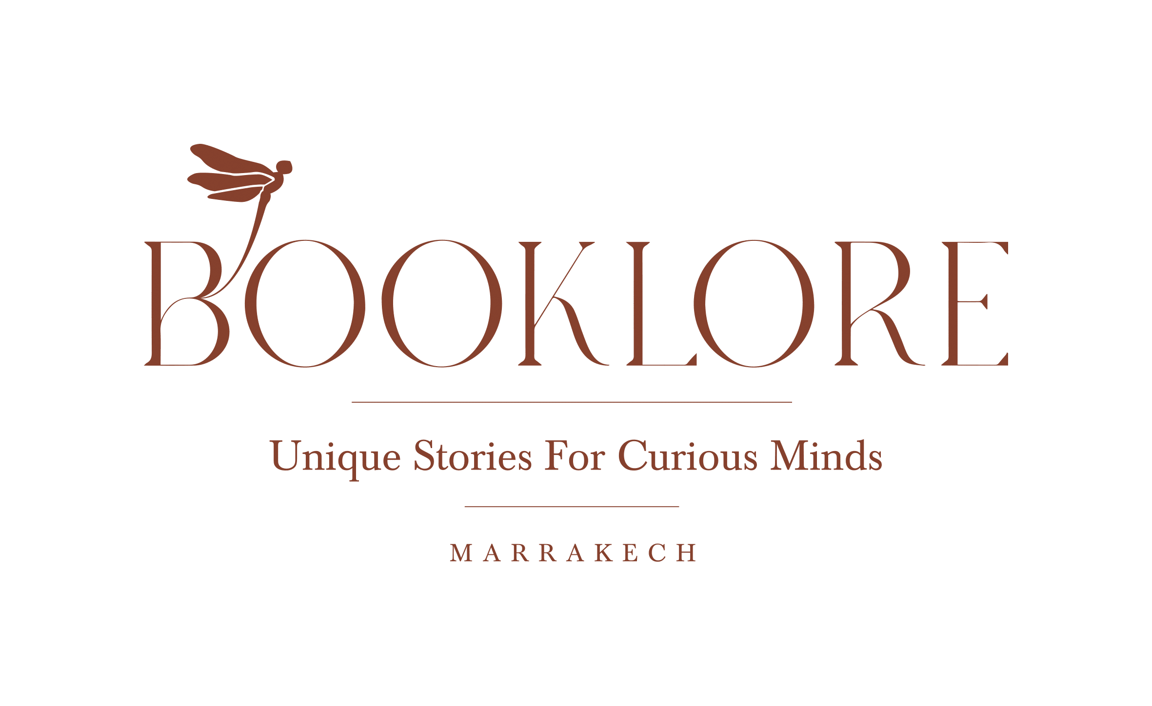 logo of booklore, a bookstore in Marrakech, Morocco 