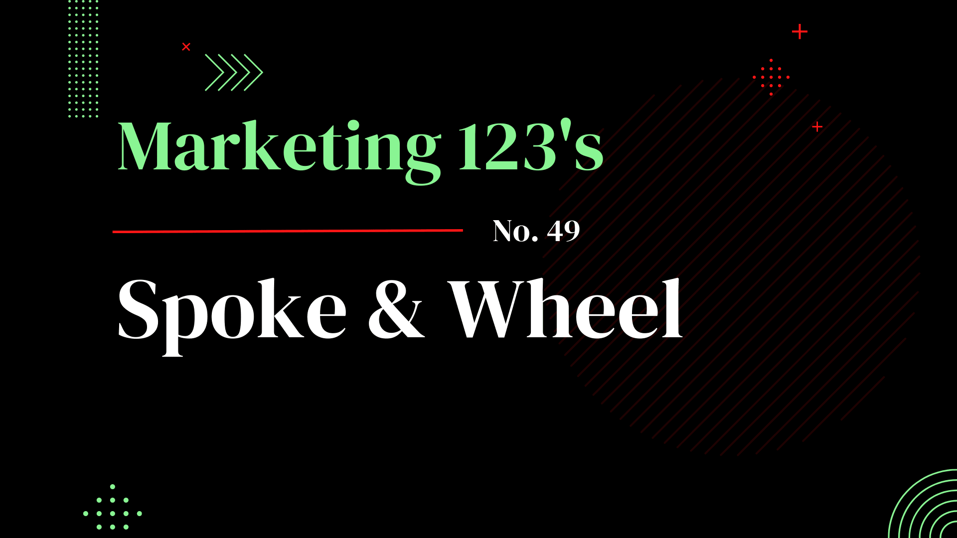 Marketing 123's No 49 - Spoke & Wheel