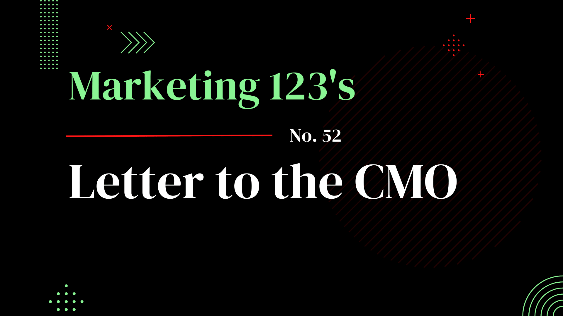 Letter to the CMO