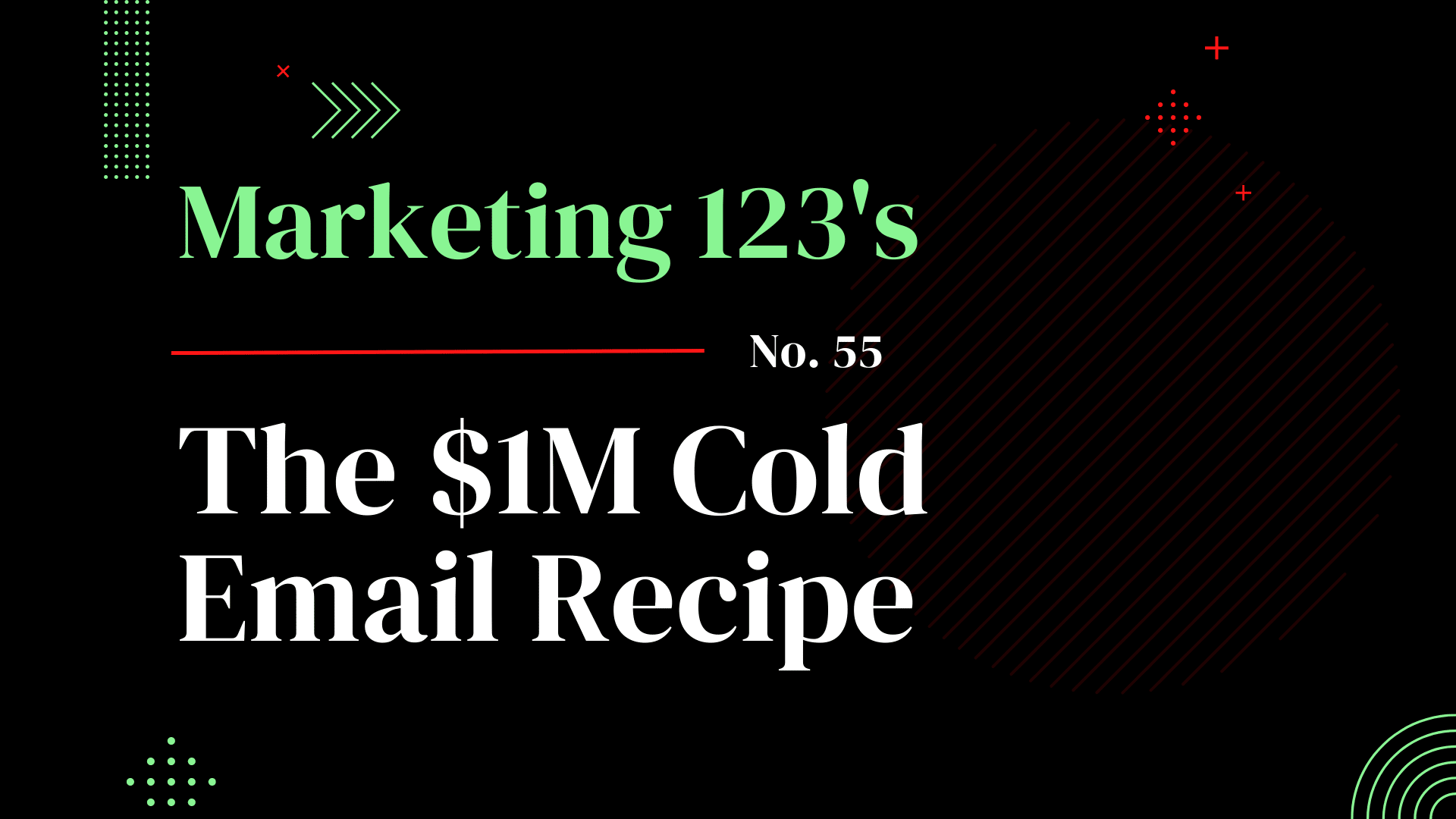 The $1M Cold Email Recipe