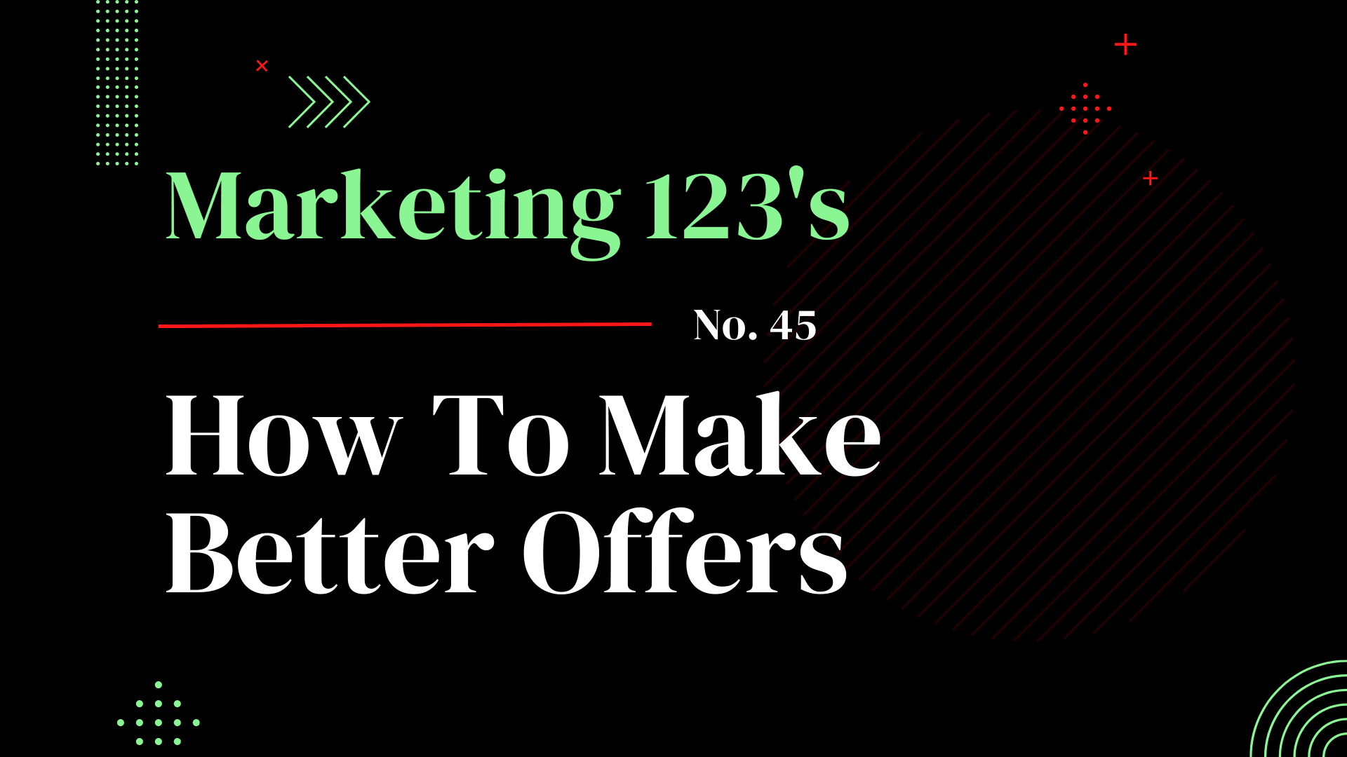 How to make better offers