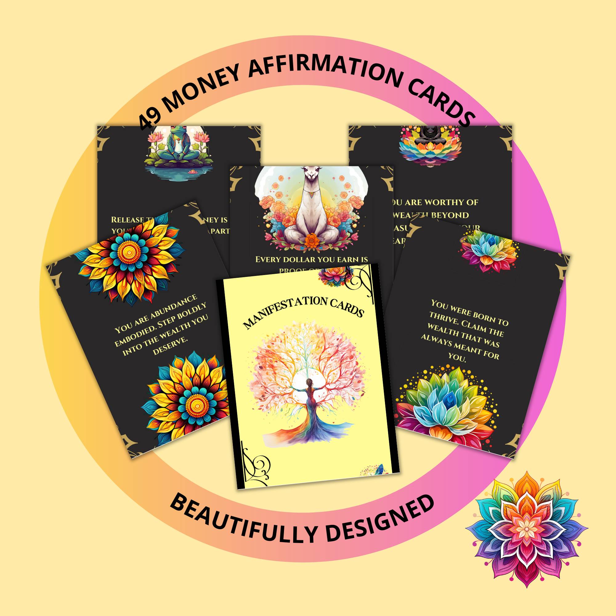 Manifest Wealth & Abundance with Money Affirmation Cards