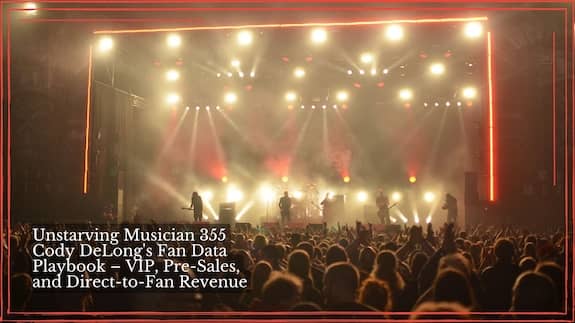 Concert venue with a packed crowd facing a brightly lit stage framed by warm amber and white lights.