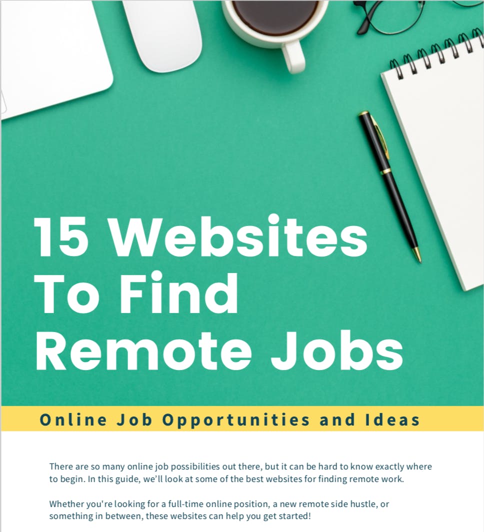15 Websites To Find Remote Jobs