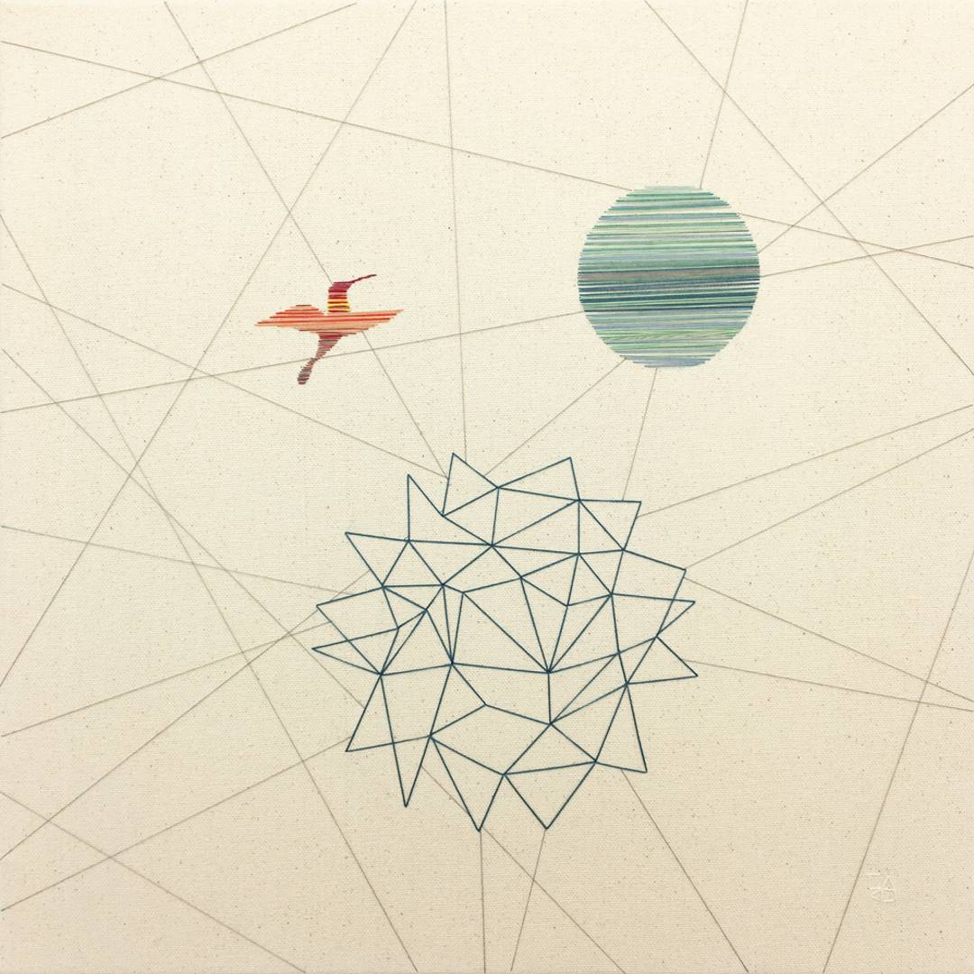 Hummingbird with planet and network