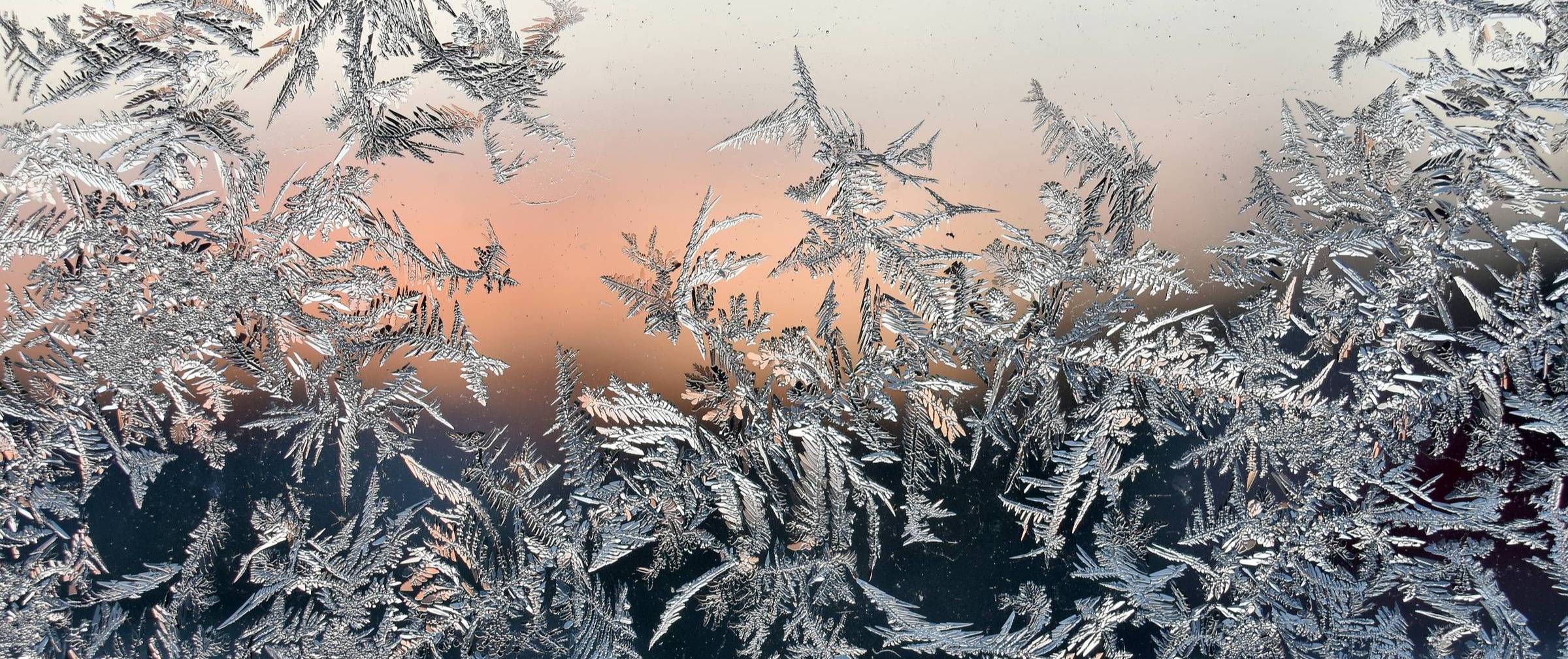 beautiful ice crystals
