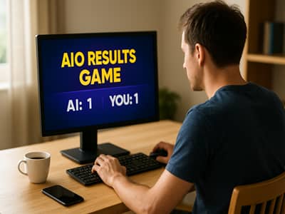 AIO Results Game screen with AI 1, Human 1.