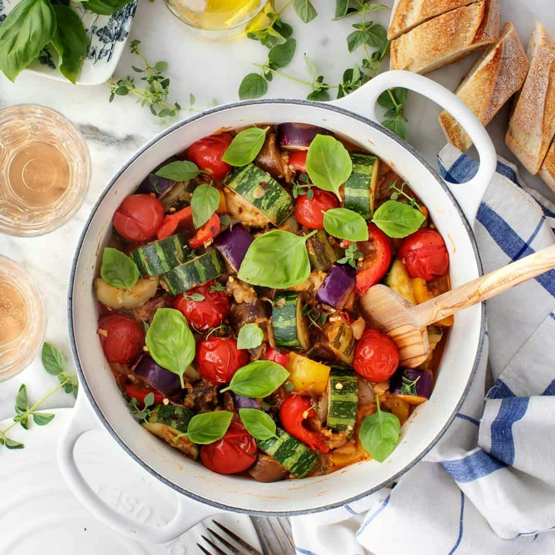 Pot of ratatouille