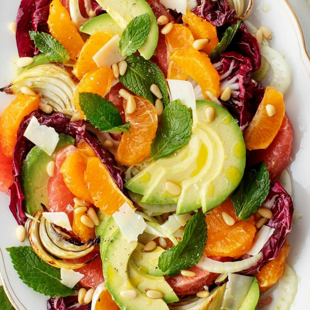 Citrus salad with fennel and avocado