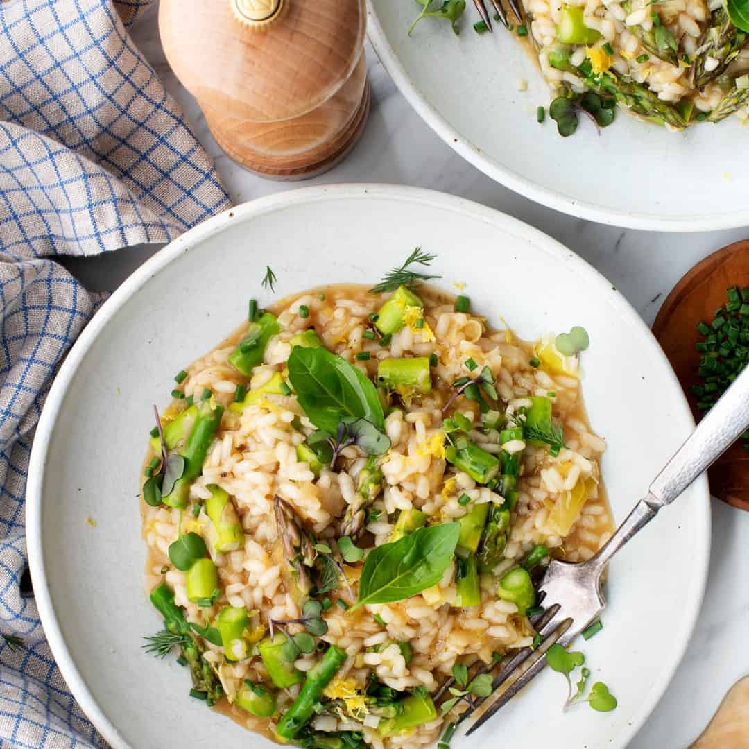 Asparagus risotto