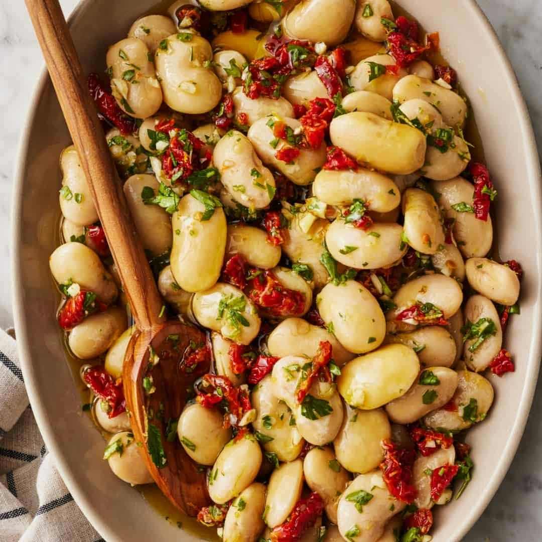 Marinated gigante beans