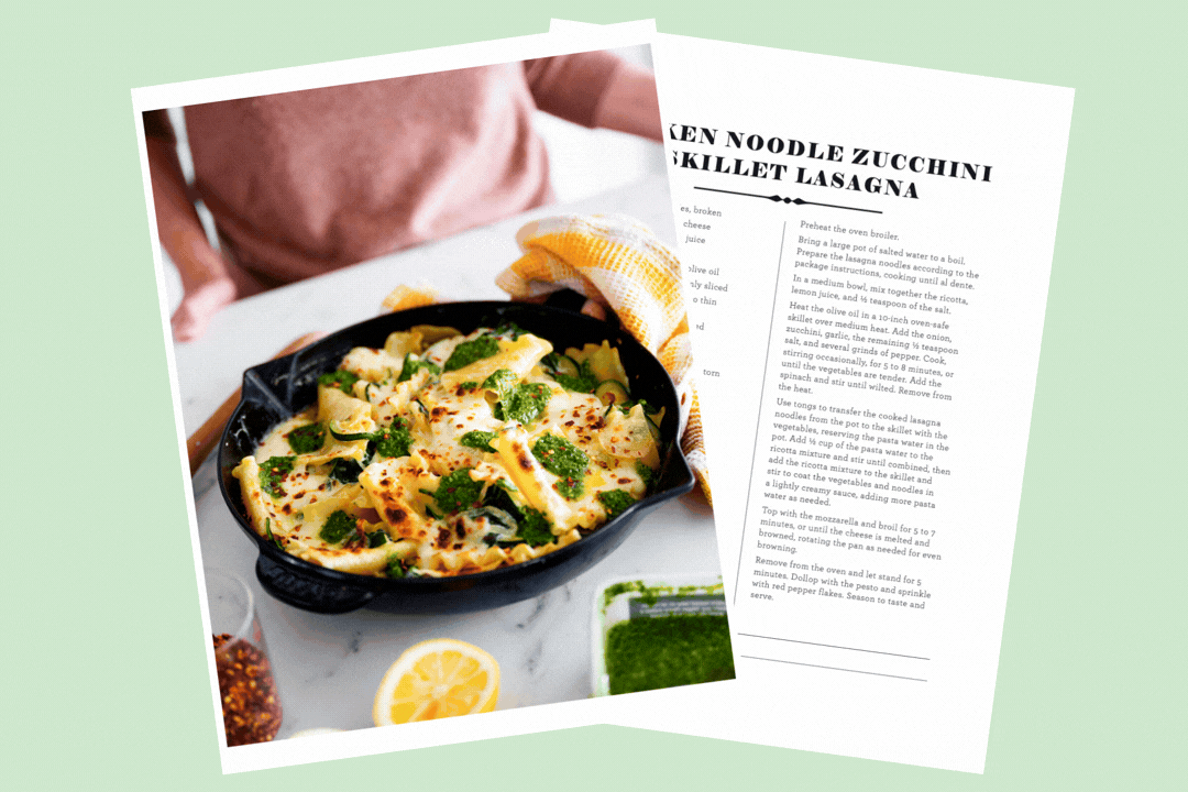 Broken Noodle Zucchini Skillet Lasagna Recipe