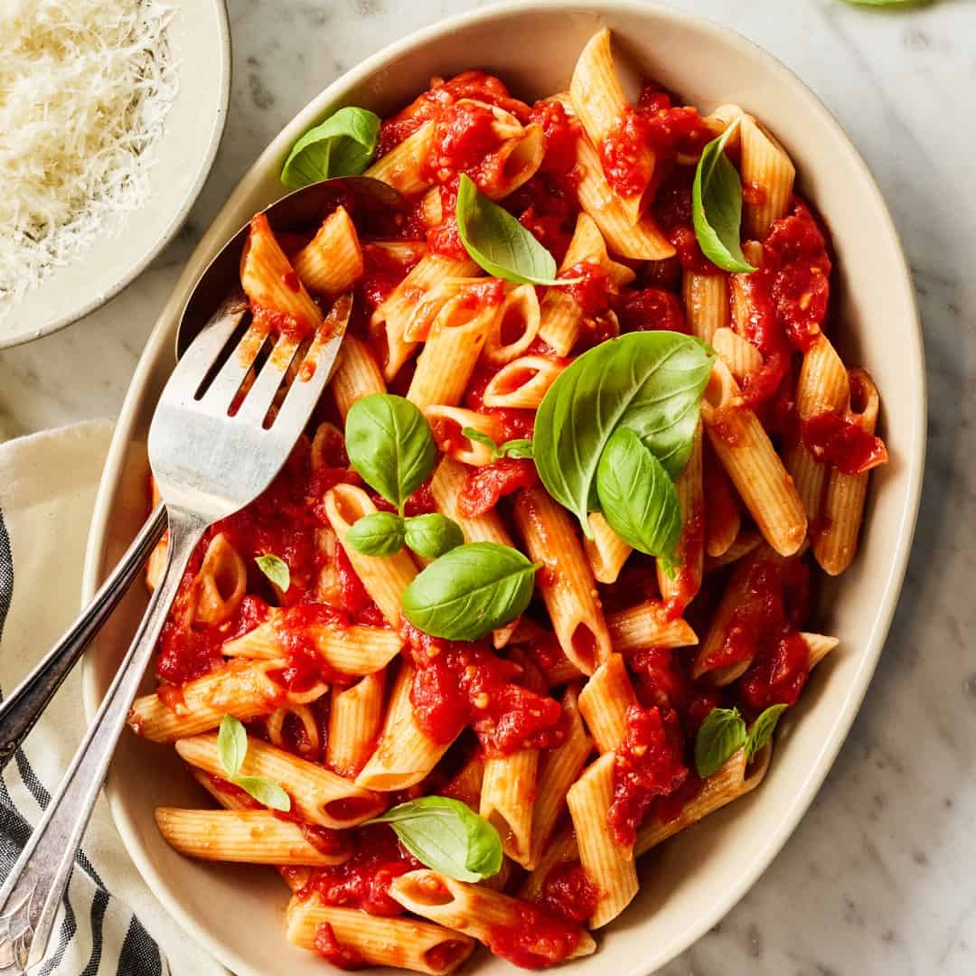 Penne with arrabbiata sauce