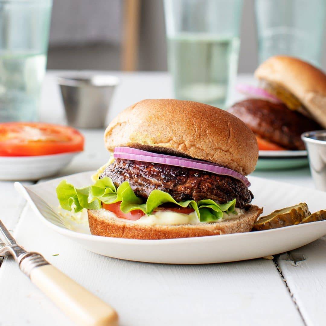 Portobello mushroom burger