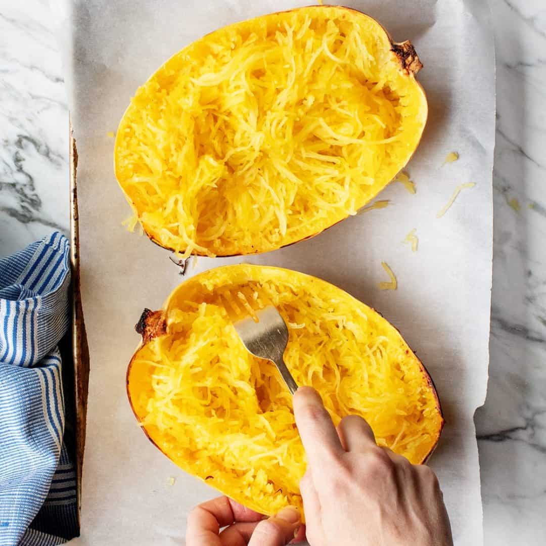 Roasted spaghetti squash