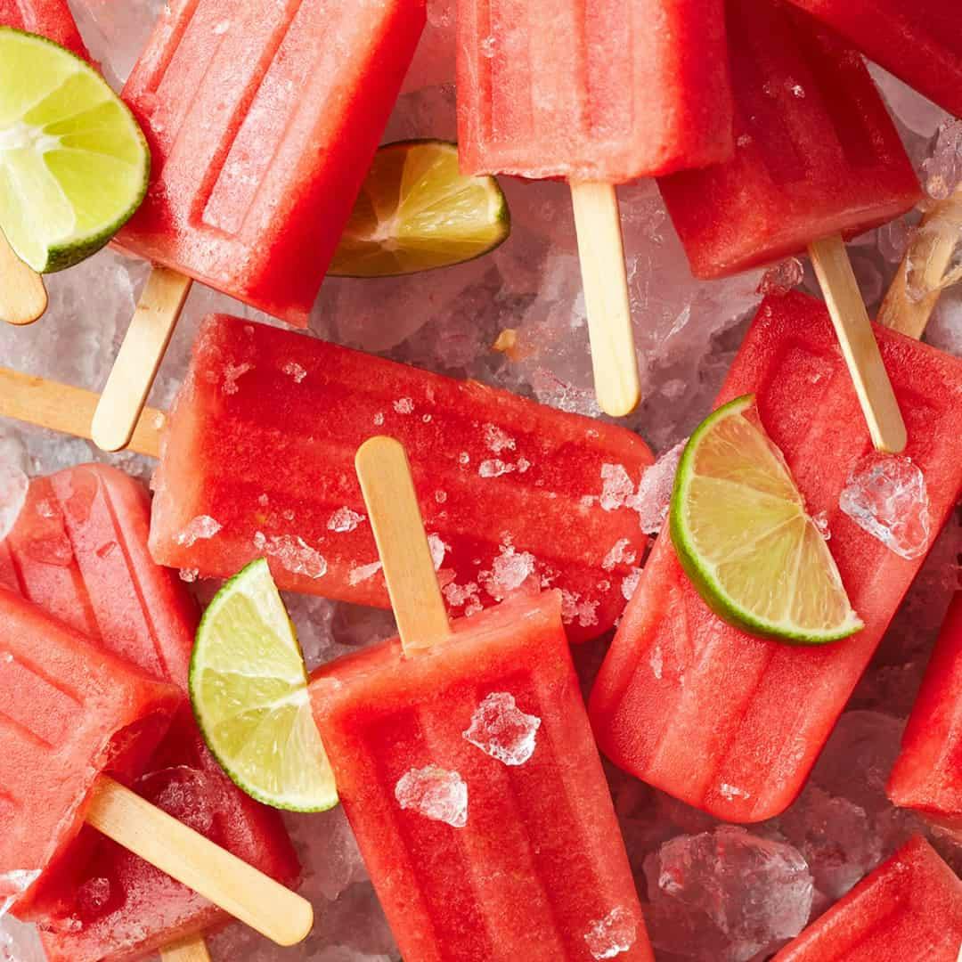 Watermelon popsicles