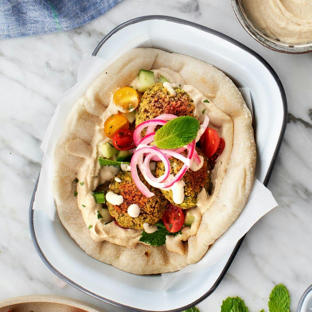 Falafel in a pita