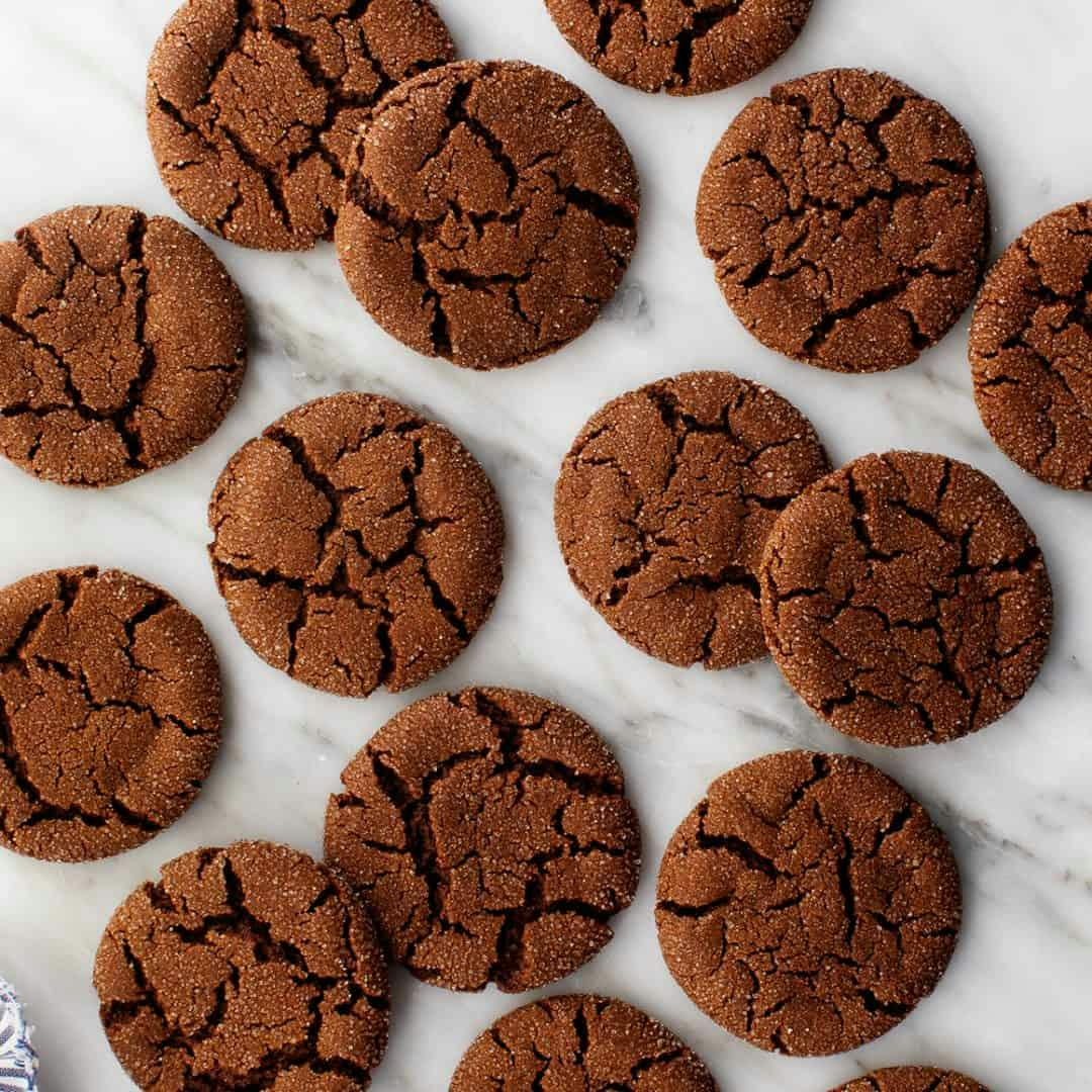 Chewy molasses cookies