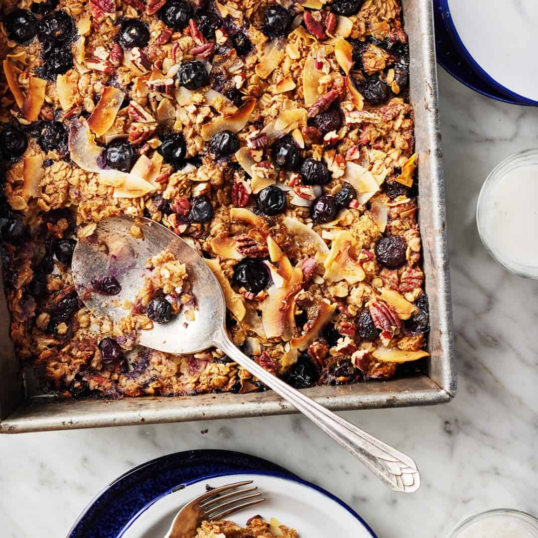 Blueberry baked oatmeal