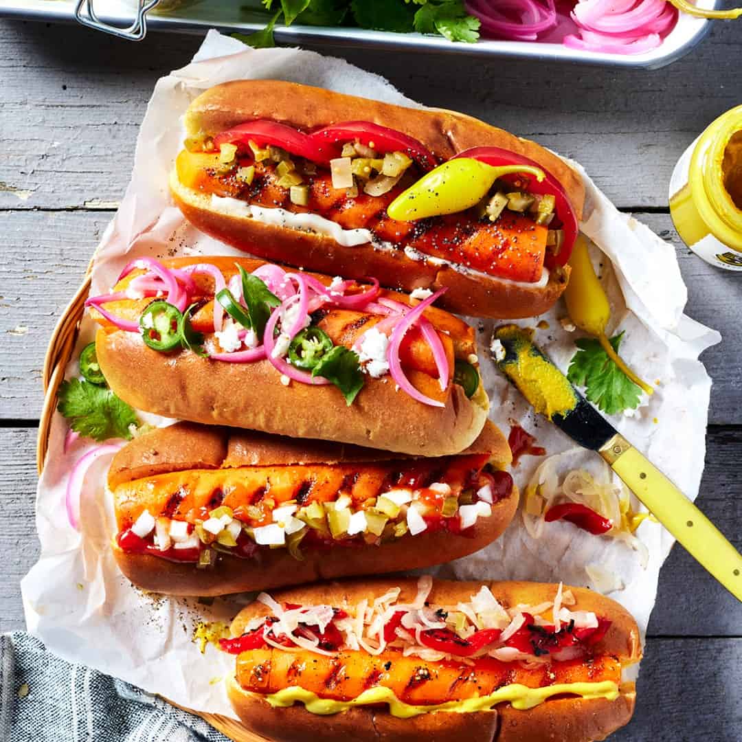 Vegan hot dogs