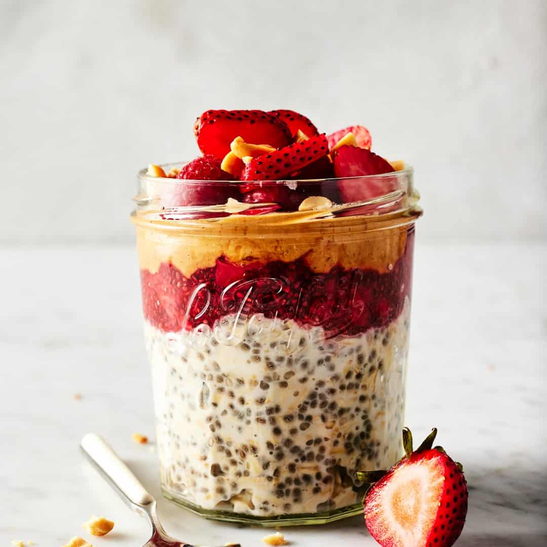 PB&J overnight oats
