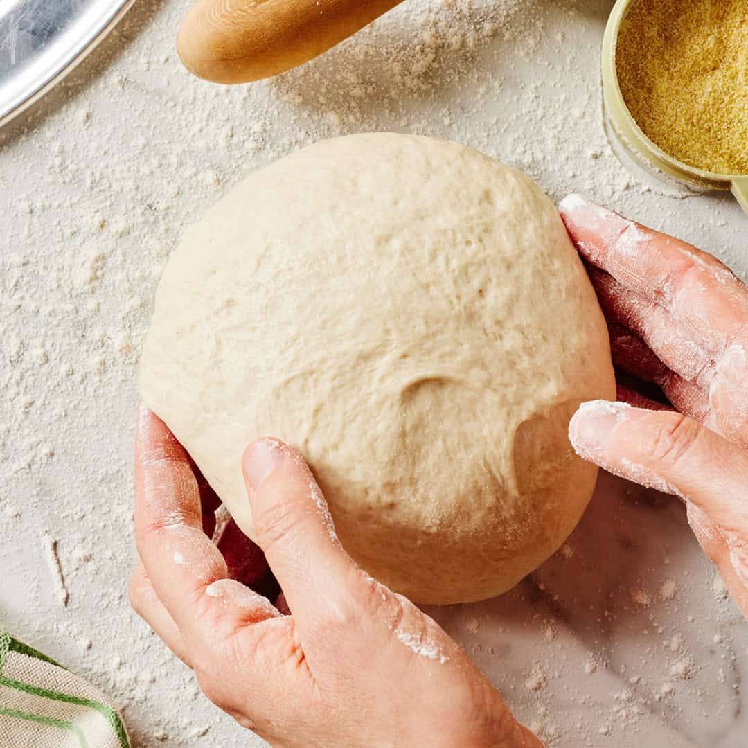 Homemade pizza dough